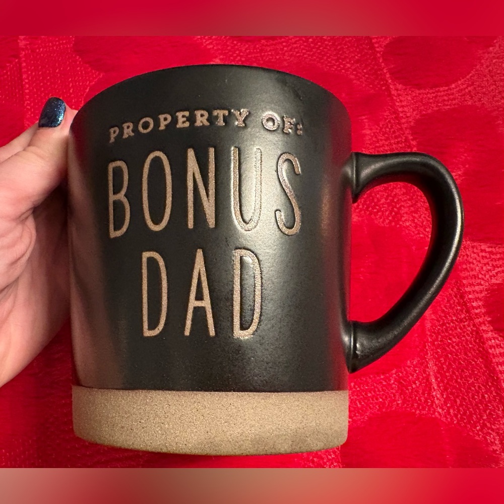 Demdaco Black and Tan Bonus Dad Coffee Mug Cup